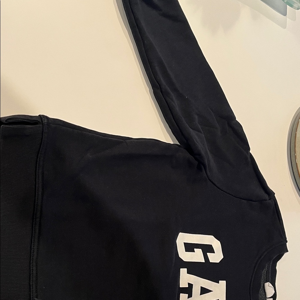 GAP Classic Black Crewneck with White Logo